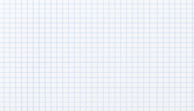 Close-up of a blank graph paper sheet.
