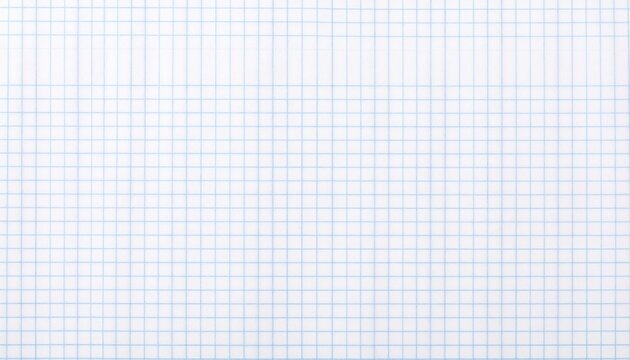 Close-up of blue graph paper with grid lines.