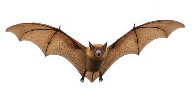 Flying fox, a species of megabat in flight