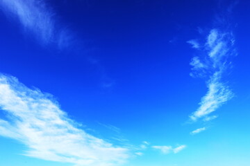 コピースペースのある青い空