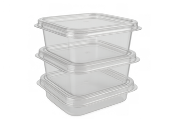 Stacked transparent plastic food containers, meal prep storage, reusable kitchen organization, keeping food fresh