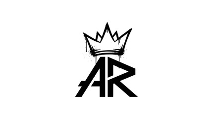 Graphic logo featuring the letters "AR" with a stylized crown above, all in black against a white background.