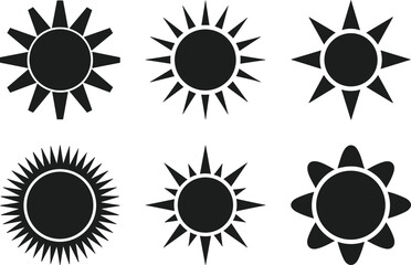 Sun Silhouettes Collection – Minimal Summer Vector Set