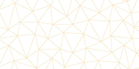 golden vector poly triangle texture. clean and modern science chemical theme background. Abstract geometric pattern composed of triangular. white golden vector triangle mosaic wallpaper , vector.	