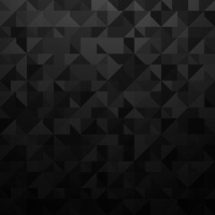 Obraz premium Abstract dark geometric mosaic pattern with subtle gradient and textured triangular shapes creating a modern and sophisticated background