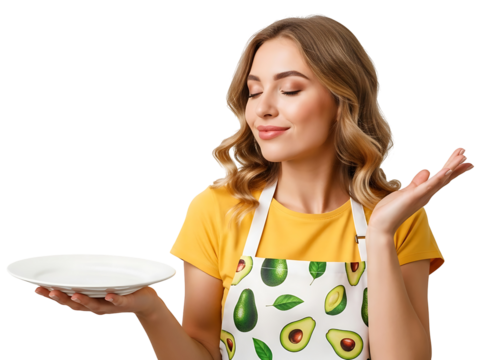 Chef Holding Plate Offering Fresh Food Presentation Nutrition Concept