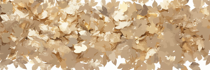 Złote liście klonu tworzą wz&oacute;r tła, idealne do jesiennej grafiki i dekoracji.