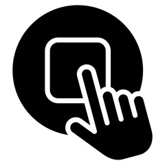 Obraz premium Stop Button Icon Element For Design