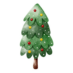 Christmas Tree Illustration, Christmas illustration
