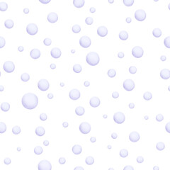 A seamless watercolor pattern of bubbling bubbles. Hand drawn in a simple, childlike style. Perfect for wrapping paper, cards, and invitations.