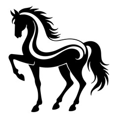 Ornate Horse Tribal Pattern