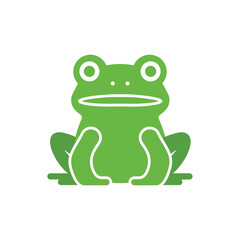 Cute Green Frog