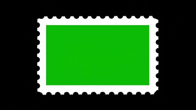 Green Screen Stamp Animation for Creative Projects and Design.