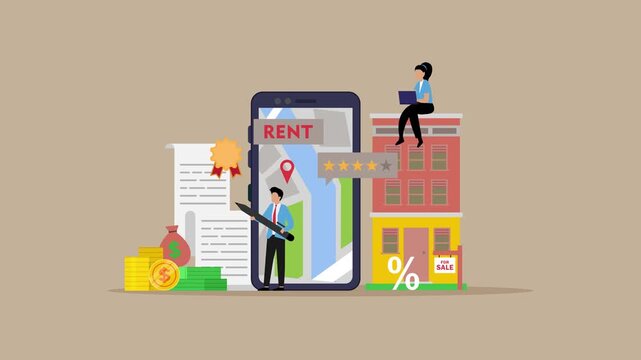 Isometric Concept of Emotional Intelligence and Rational Thinking Connecting the Heart and Brain for Balanced Decision Making cartoon animation