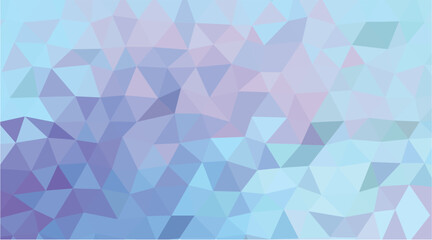 Gentle Blue and Soft Lilac Low Poly Abstract Geometric Background Texture