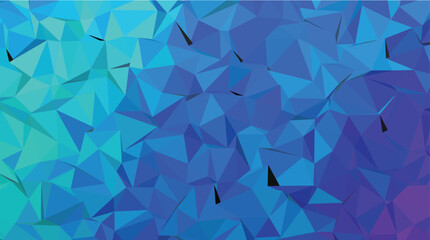 Obraz premium Abstract Low Poly Geometric Teal and Blue Gradient Background
