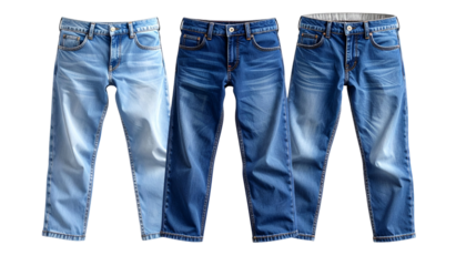 jeans isolated on white background