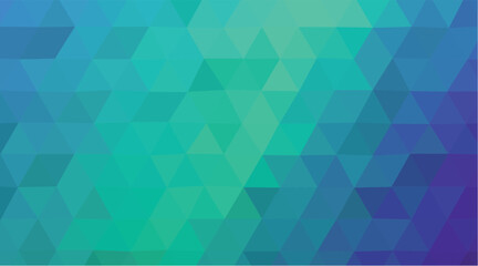 Teal and Purple Geometric Triangle Mosaic Background