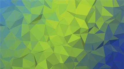 Textured Geometric Low Poly Green Blue Background