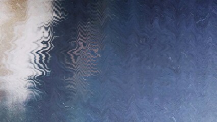 Abstract textured blue and white wavy pattern isolated on transparent background