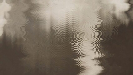 Abstract textured surface with wavy light reflections isolated on transparent background