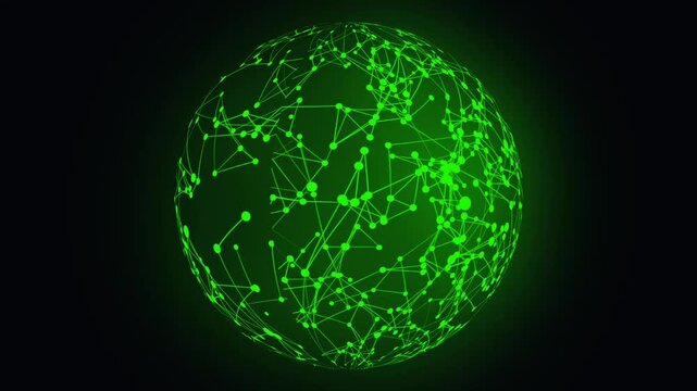 Futuristic globe plexus network planet connection background