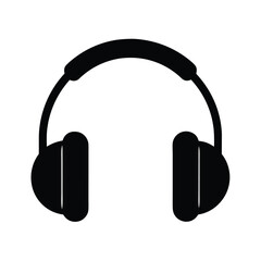 Minimal Headphones With Curve Icon Vector Illustration