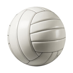 White Volleyball Ball isolated on a transparent background