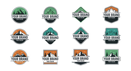 Mountain Logo Designs for Outdoor Brands and Businesses.
