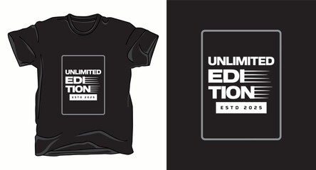 Limited edition typography vector art t-shirt design print