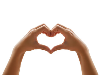 Fototapeta premium Heart Hands Gesture Love Sign Hand Shape Affection Symbol Romantic Concept