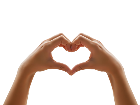 Heart Hands Gesture Love Sign Hand Shape Affection Symbol Romantic Concept