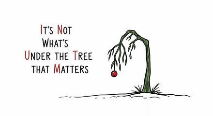 IT'S NOT WHAT'S UNDER THE TREE THAT MATTERS