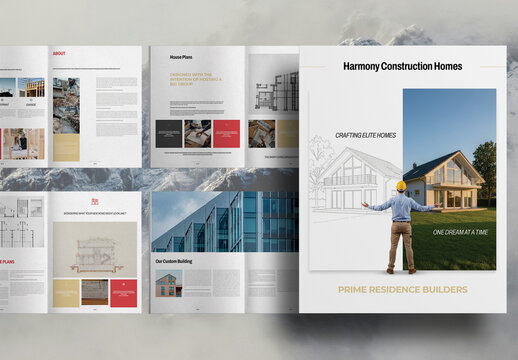 Construction Company Brochure Layout