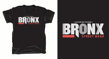 Bronx typography vector art t-shirt design print