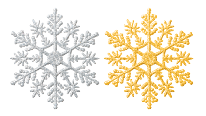 雪の結晶を模した、クリスマスオーナメント