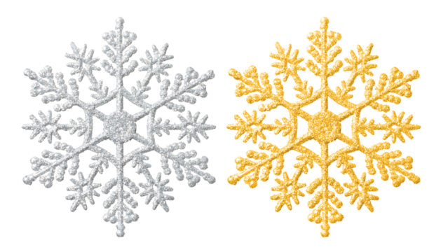 雪の結晶を模した、クリスマスオーナメント