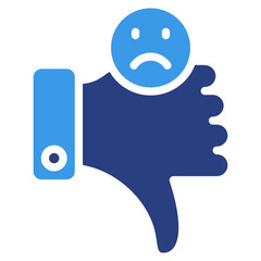 Obraz premium Thumbs Down Icon Element For Design