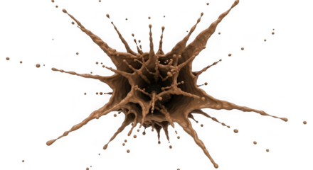 Chocolate splash for delicious dessert concept