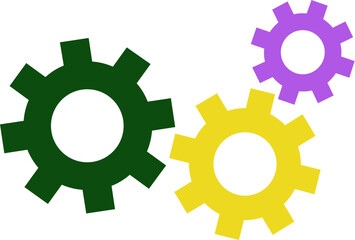 Gears Cogwheel Mechanical Setting Icon