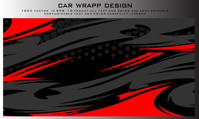 car livery graphic vector. abstract grunge background design for vehicle vinyl wrap and car 