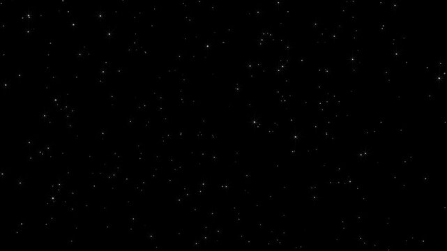 4k stars and starry night sky, sparkle twinkling star animation video, blinking shining stars, blinking light effect, shining dust light, concept christmas party celebrate birth
