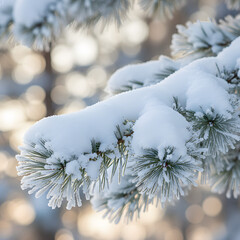 snow covered branches