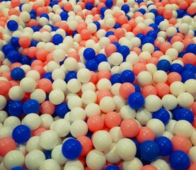 colorful ball pit full of plastic balls