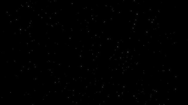 Stars in sky, starry night blue starlight shine of milky way, night stars skies, twinkling blinking stars, motion background, 4k abstract night sky, shining dust light, sparkle twinkle light