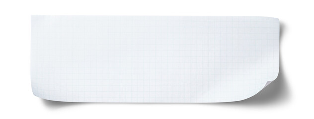 細長いメモ帳の紙片