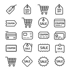 shopping cart icons