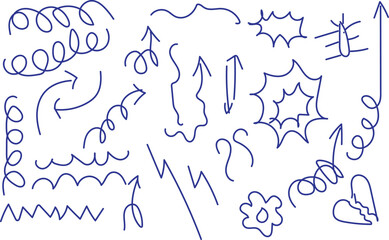 seamless pattern with hand drawn numbers