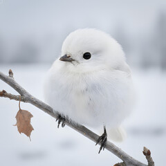 bird on snow