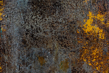 Textured rusty steel surface showcasing rust and decay in urban environment patterns